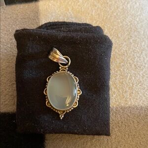 Elegant Sterling Silver & Moonstone Pendant